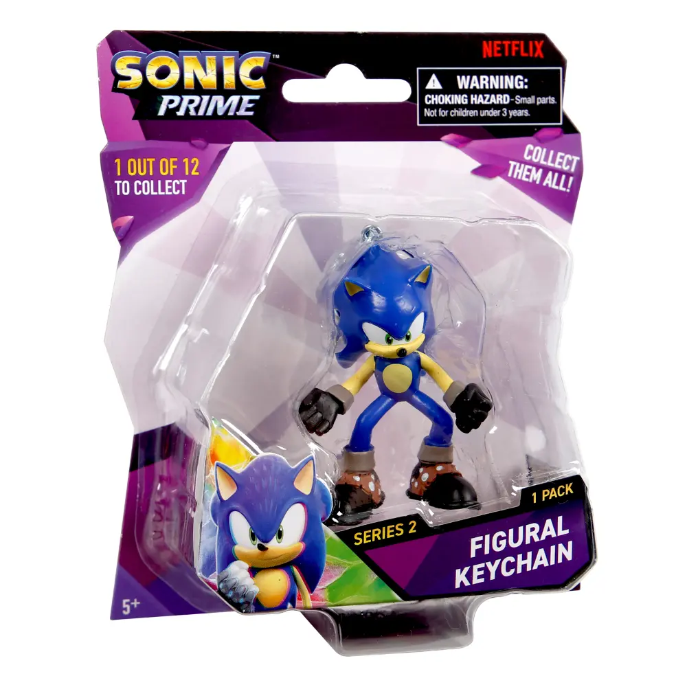 Sonic Figure Key Chain Blister Pack 2.5 Inch Assortment 1-piece