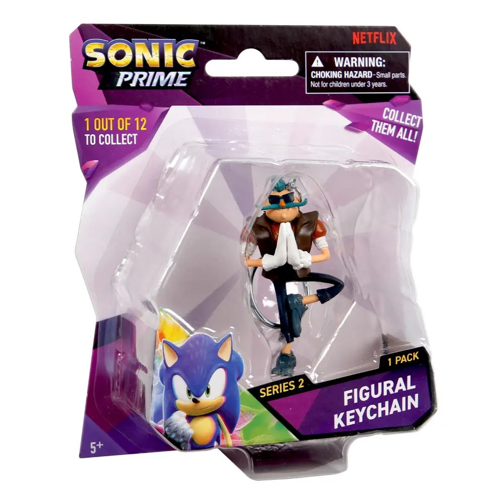Sonic Figure Key Chain Blister Pack 2.5 Inch Assortment 1-piece
