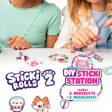 Sticki Rolls Series ٢ Sticki Book طقم DIY Sticker Jewelry & Activity مجموعة for Kids