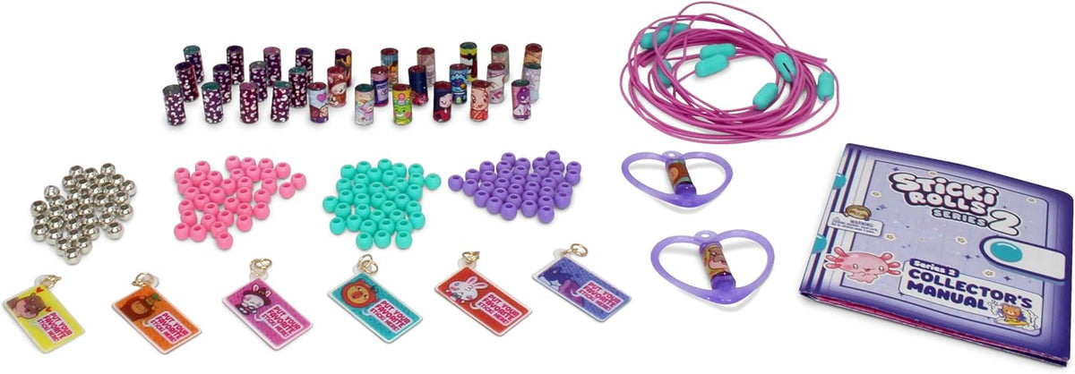 Sticki Rolls Series ٢ Sticki Book طقم DIY Sticker Jewelry & Activity مجموعة for Kids