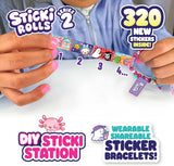 Sticki Rolls Series ٢ Sticki Book طقم DIY Sticker Jewelry & Activity مجموعة for Kids