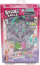 أشغال يدوية - Sticki Rolls Series ٢ Wearable Sticker Bracelet & Exclusive Character Pendant