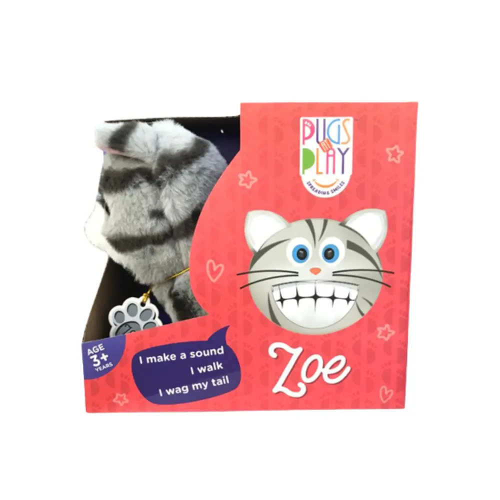Pugs At Play Walking Zoe 6.5 Inch Battery Operated