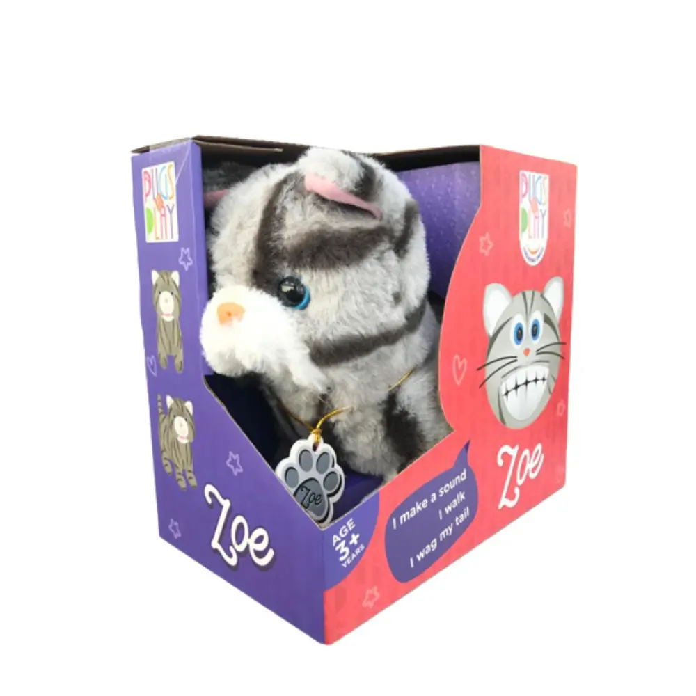 Pugs At Play Walking Zoe 6.5inch B/O