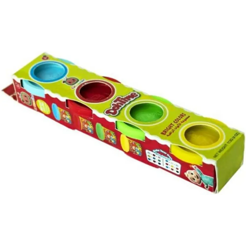 DohTime Cocomelon ألوان زاهية عبوة من 4 قطع 1 أونصة