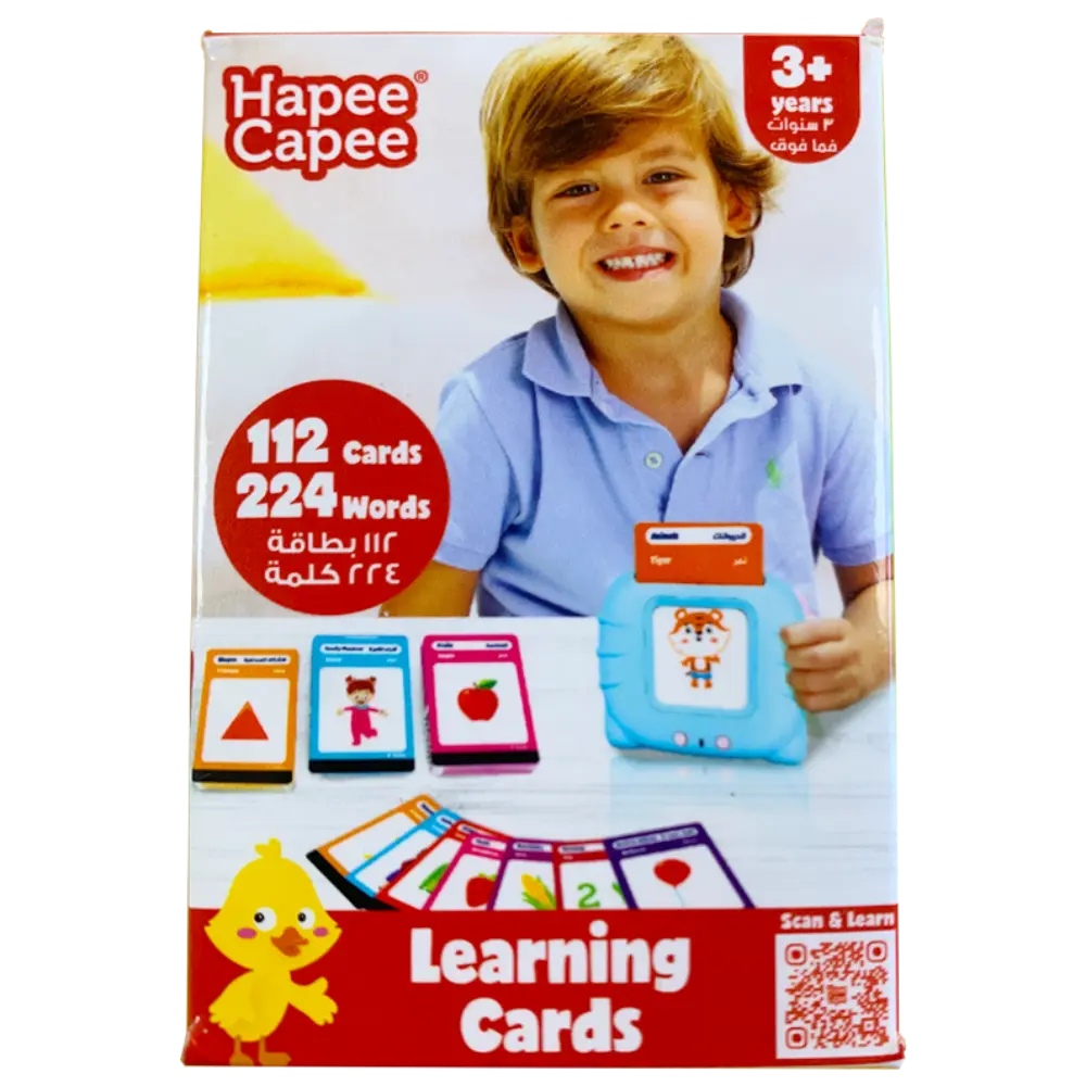 HapeeCapee Flash Learning Cards English/Arabic Battery Operated