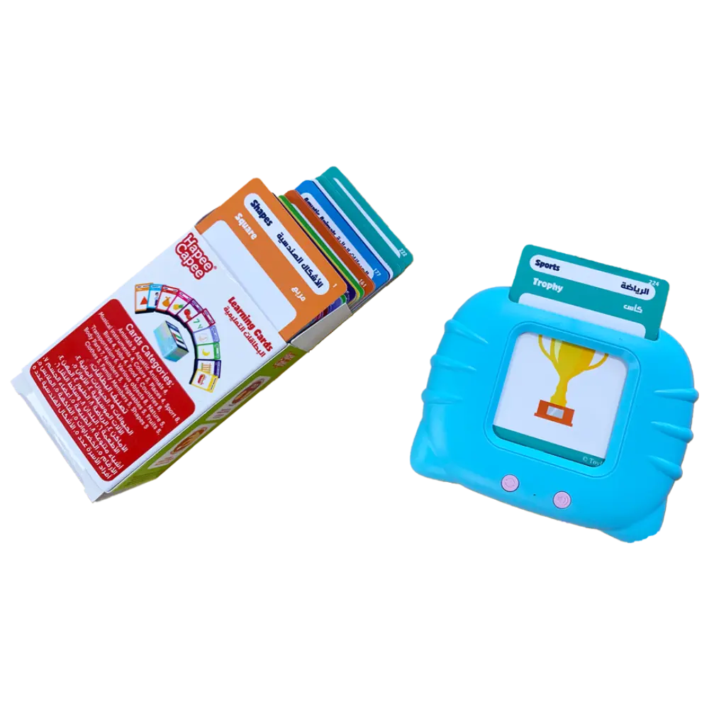 HapeeCapee Flash Learning Cards English/Arabic Battery Operated