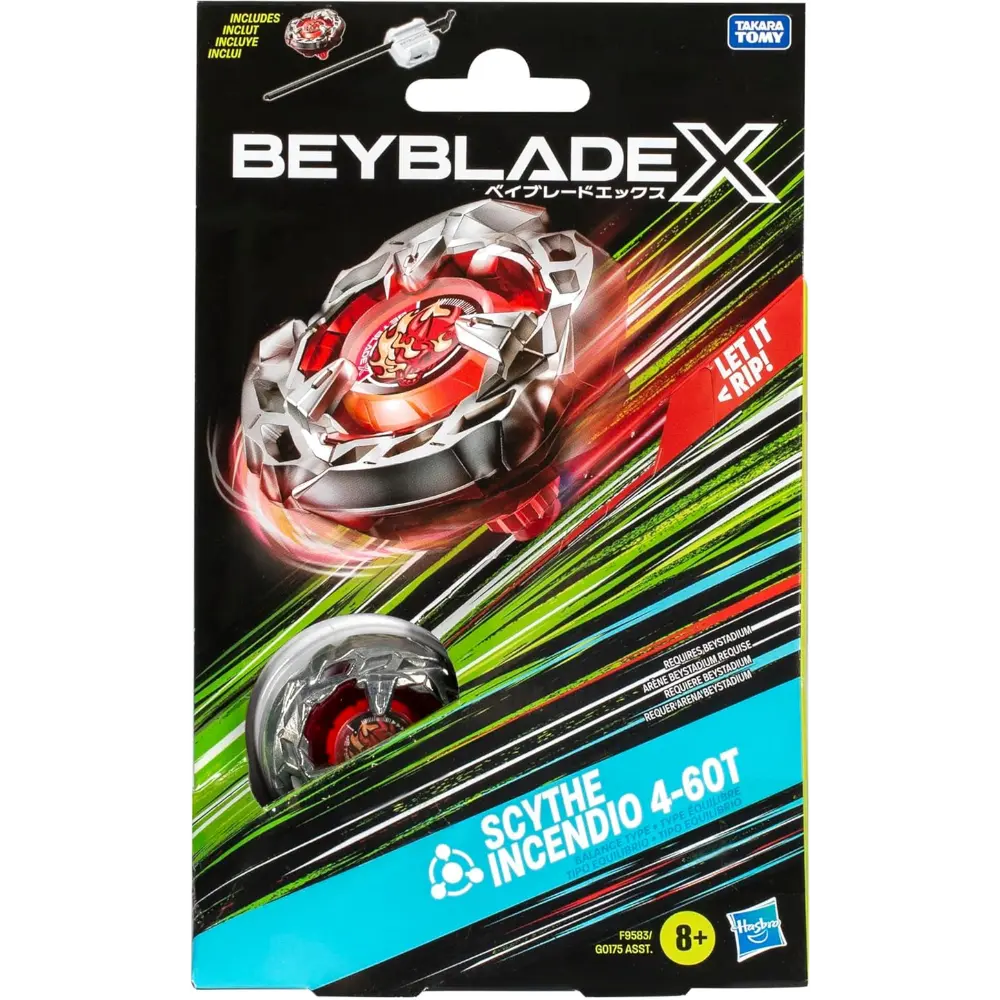 Beyblade X Launcher Scythe Incendio 4-60T