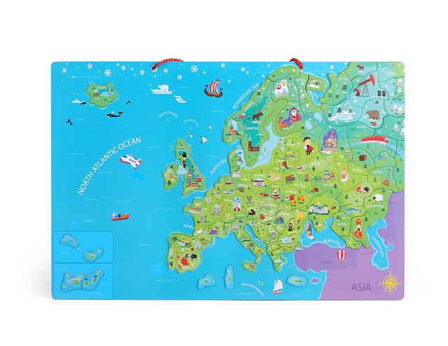 Hapee Capee Magnetic Europe Map Puzzle