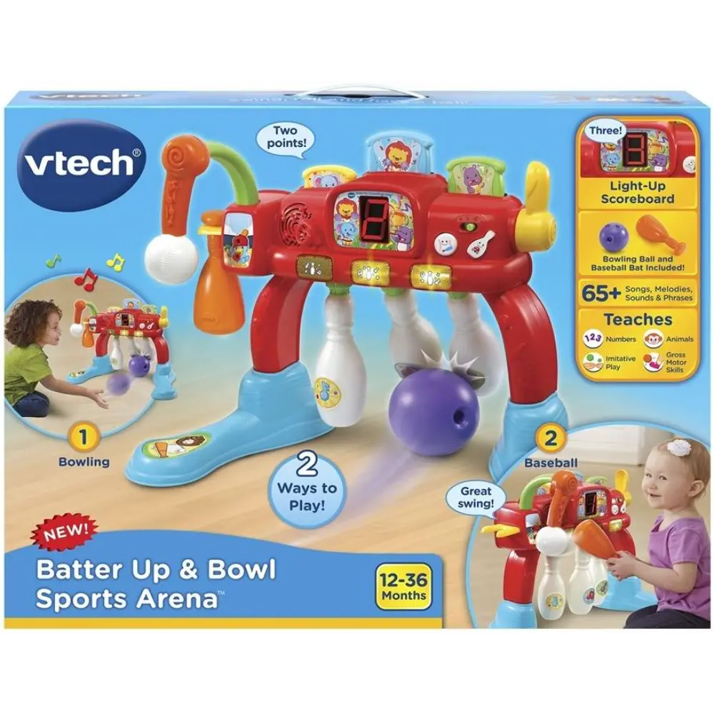 Vtech Batter Up & Bowl Sports Arena Battery Operated