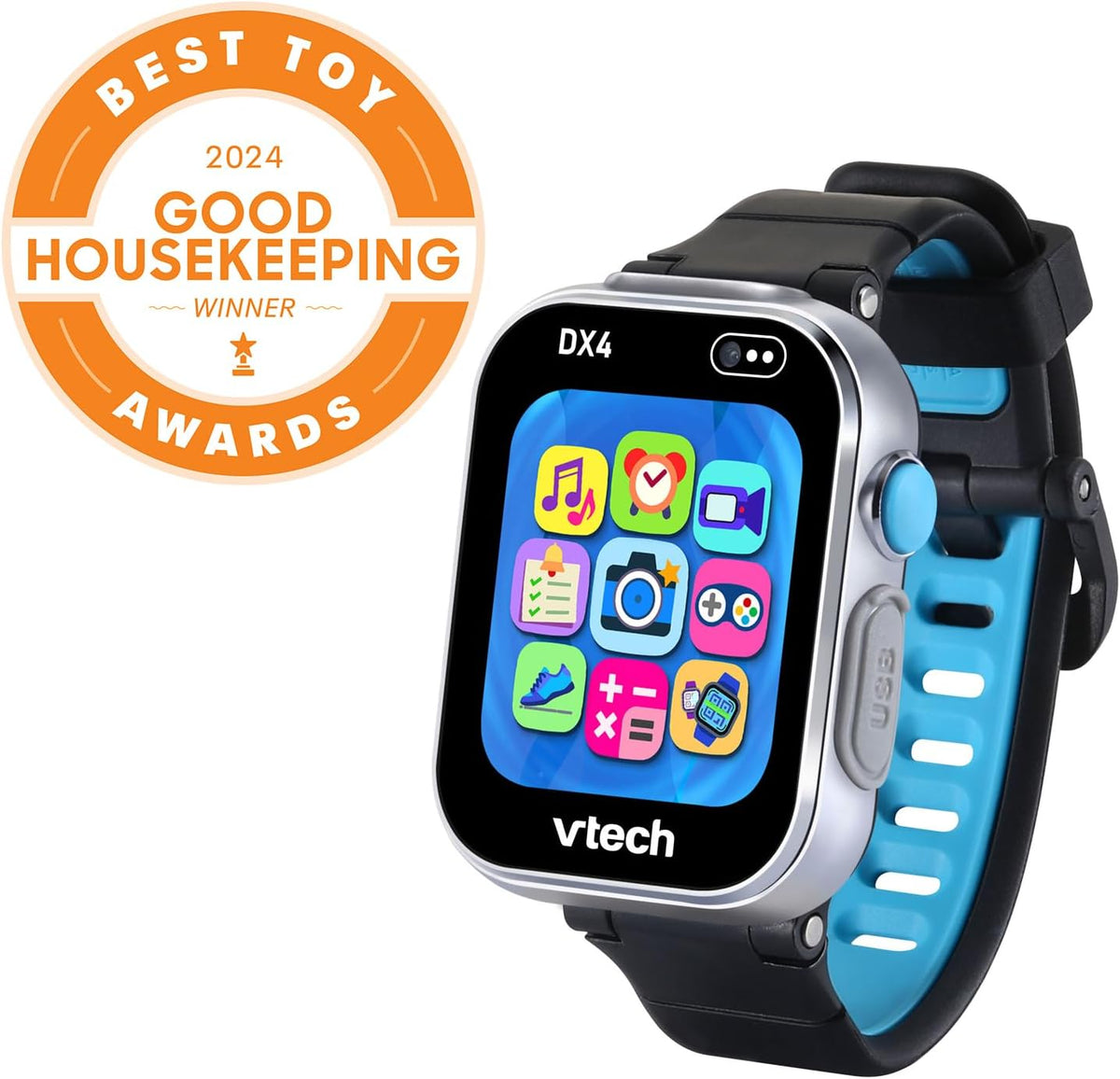 VTech Kidizoom Smart Watch Dx٤ أسود يعمل بالبطارية