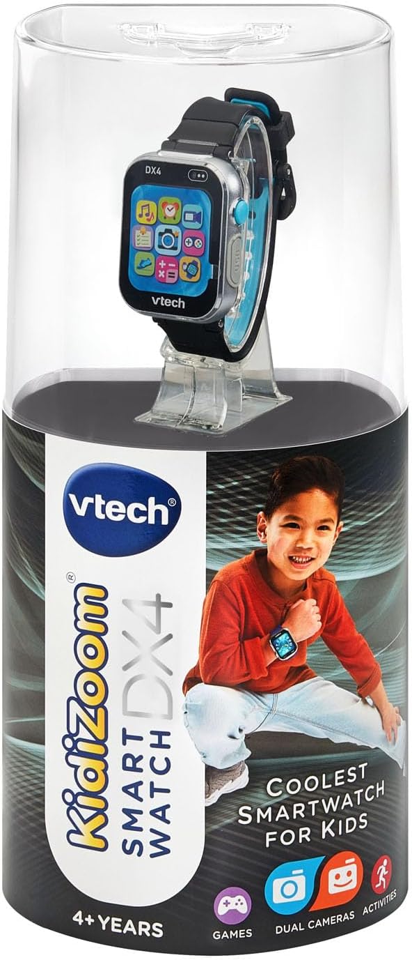 VTech Kidizoom Smart Watch Dx٤ أسود يعمل بالبطارية
