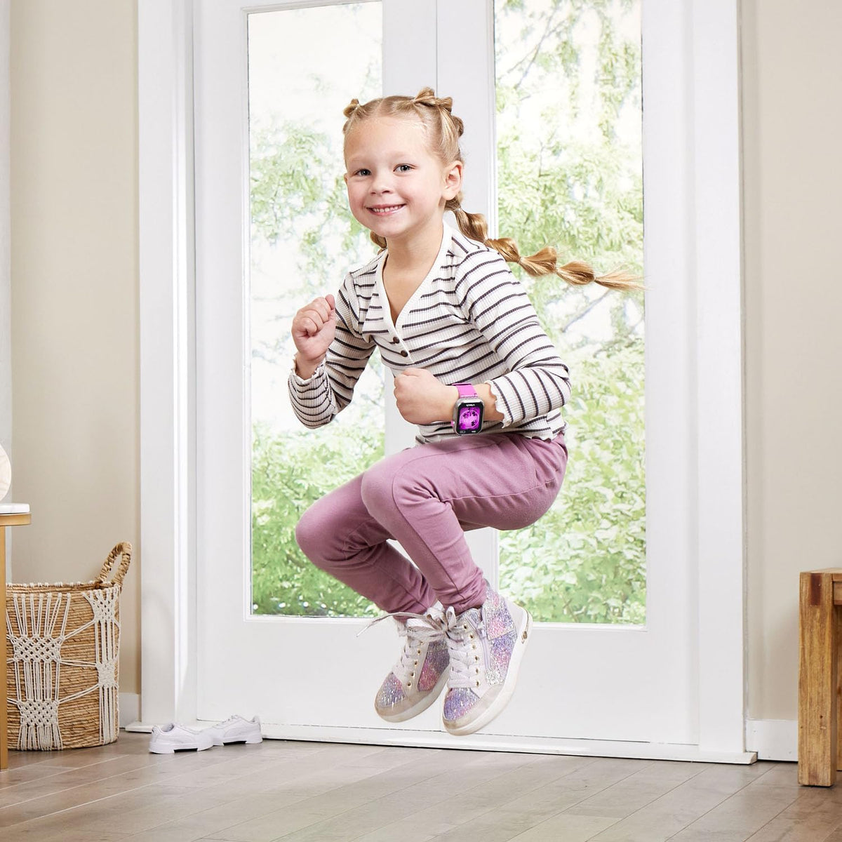 VTech Kidizoom Smart Watch Dx٤ وردي يعمل بالبطارية