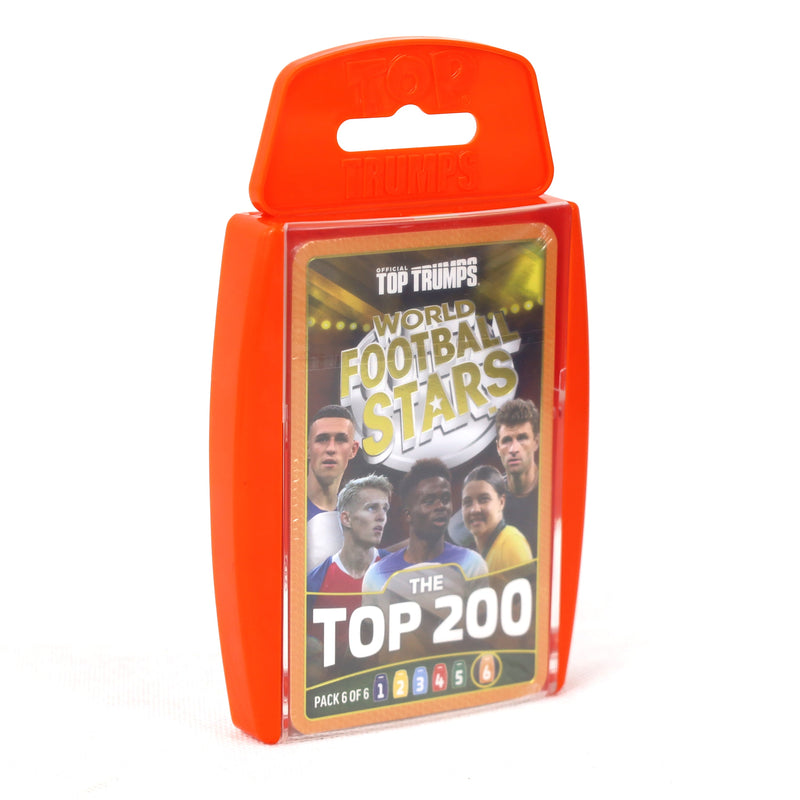 Top Trumps World Football Stars ٢٠٠ الإصدار الذهبي Card لعبة