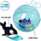 Zhuzhu Aquarium Bubble Ball and Surfboard with Fish