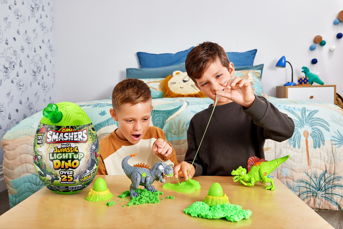 Smashers Mega Dino Combo Action Figure Playset for Kids