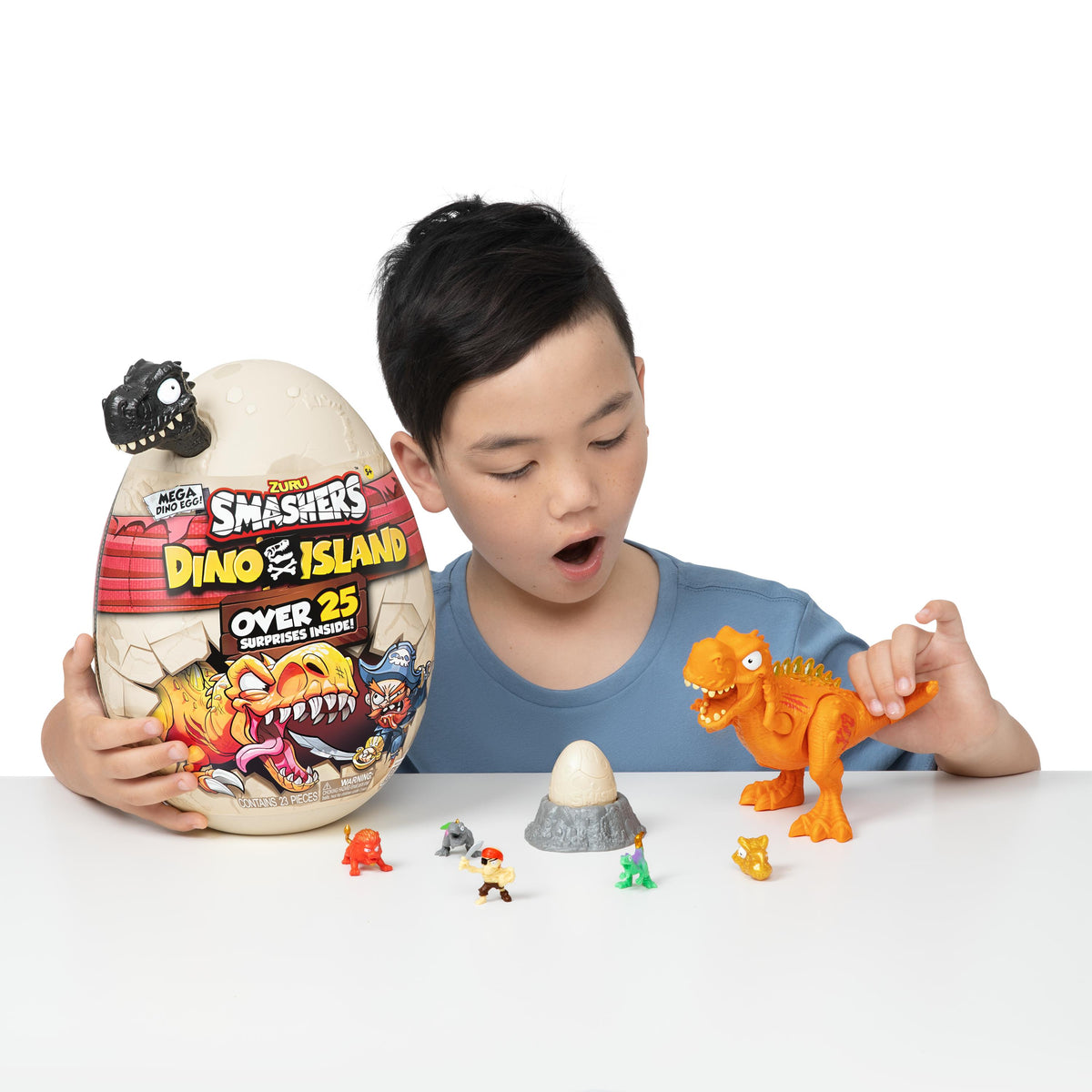 Smashers Mega Dino Combo Action Figure Playset for Kids