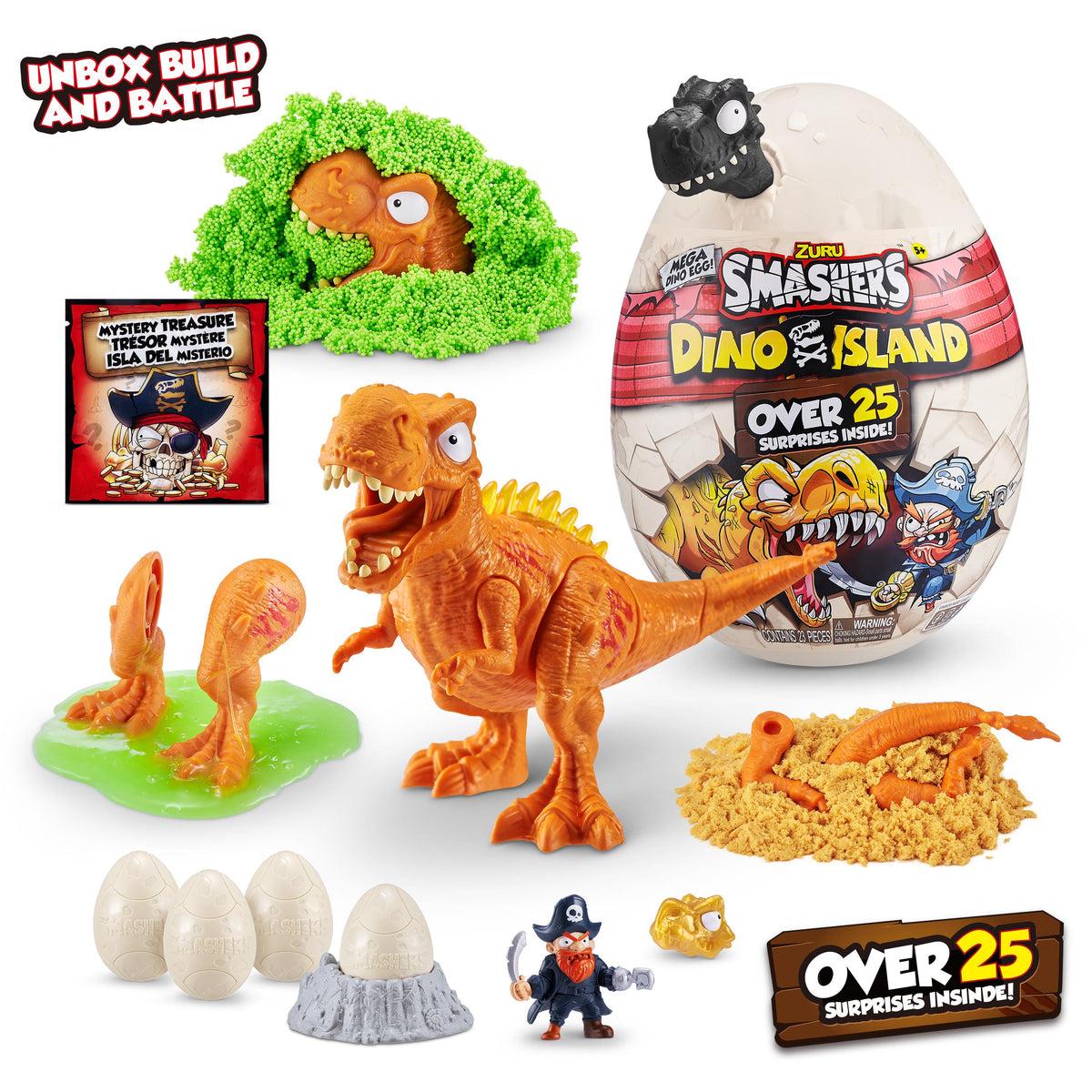 Smashers Mega Dino Combo Action Figure Playset for Kids