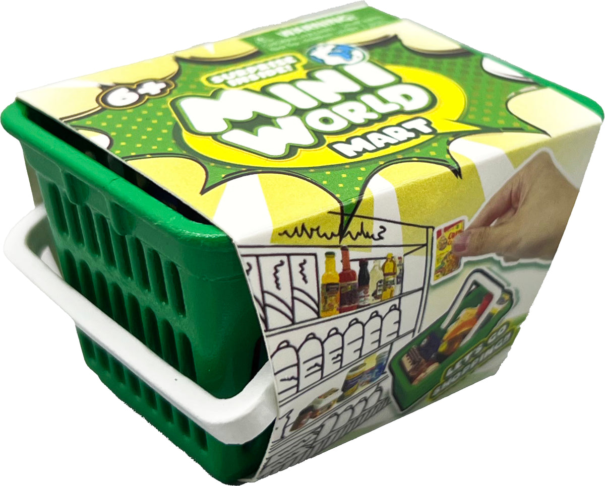 ميني وورلد Mini Mart سلة تسوق مفاجآت، قطعة واحدة عشوائية