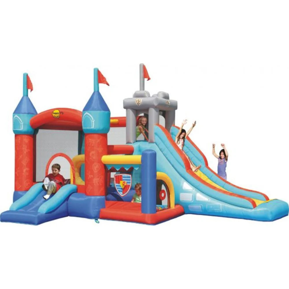 13-in-1 Inflatable Jumping Castle Outdoor Bouncer with Slide & Games for Kids
