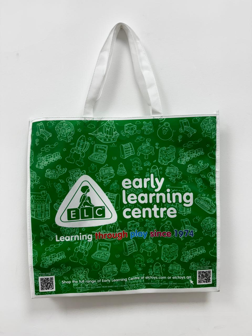 إيرلي ليرنينغ سنتر Deluxe Eco Reusable Sustainable Gift & Shopping Bag (٥٣x٢٢x٥٠)