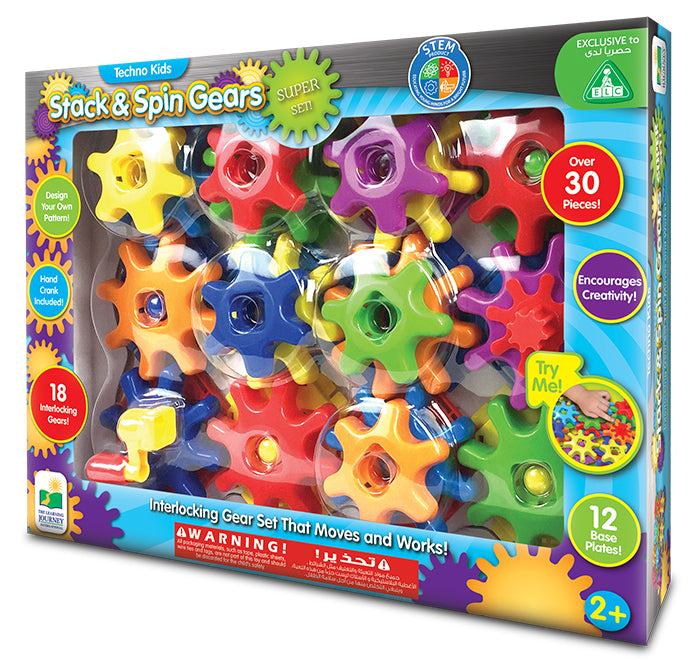 The Learning Journey Techno Kids Stack Spin Gears Super Set