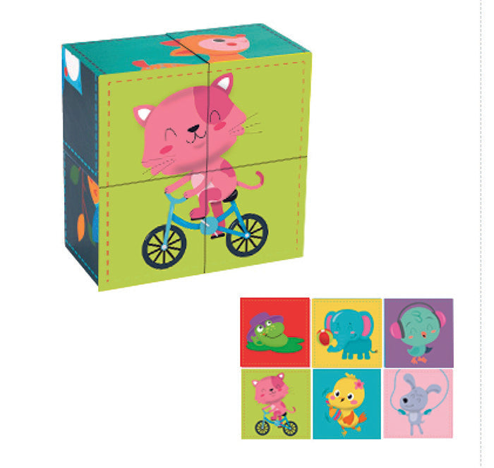 HapeeCapee Cube Puzzle Animal