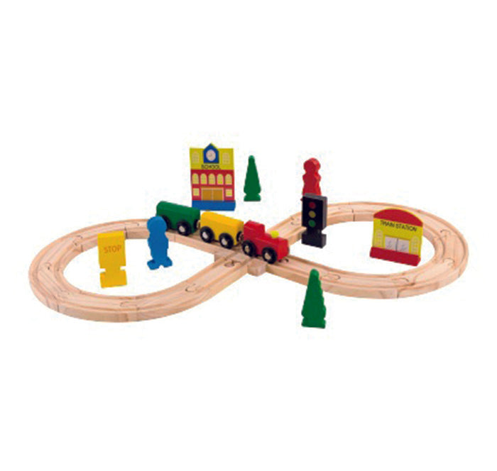 HapeeCapee Train Set 30 Pieces