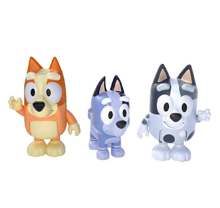 Bluey Figure 3 Pack Cousins Bingo Muffin Socks